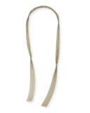 Long Multi-Strand Monili Wrap Necklace, Silver
