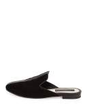 Savoy Suede Loafer Slide, Black