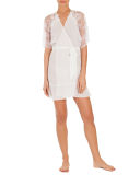 Mist Lace-Sleeve Wrap 
