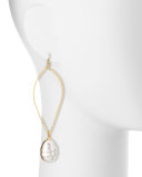 14K Gold-Plate Baroque Pearl Drop Earrings