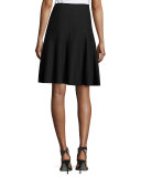 Paneled Twirl Skirt, Midnight, Plus Size  