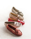 Daisy Suede Moccasin, Cement