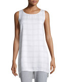 Sleeveless Plaid Tunic, Plus Size  
