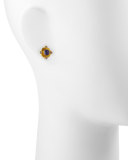 19k Gold Iolite Stud Earrings