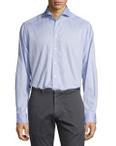 Dotted Sport Shirt, Light Blue