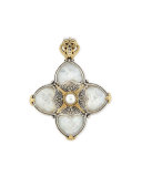 Silver & 18k Gold Mother-of-Pearl Pendant