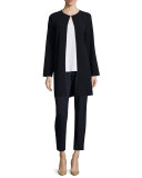 Divina Textured Long Coat