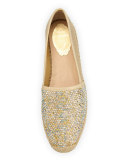 Strass Karung & Swarovski Crystal Espadrille, Champagne Mix