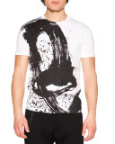 Paintbrush Graphic T-Shirt, White