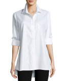 Sequined-Front Easy Shirt 