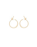 Small Vanity 14K Hoop Earrings
