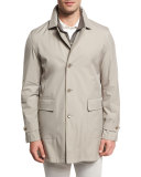 Wind Stretch Storm System® Short Coat Duo, Beige