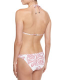 Roza Frill Halter Two-piece Bikini Swimsuit, Floral