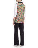 Straight-Leg Pants, Black 