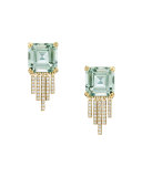 Empire Prasiolite Fringe Earrings