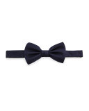 Raw Edge Bow Tie, Navy