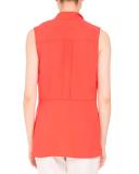 Tie-Neck Sleeveless Wrap Top