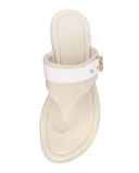 Margate Wedge Thong Sandal, Sandshell