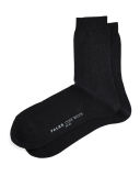 Cashmere & Wool-Blend Cozy Socks, Black