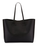 Large Grained Leather Tote Bag
