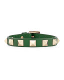 Small Rockstud Leather Bracelet