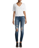 Maria High-Waist Skinny Jeans, Decoy Destruct