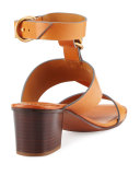 Kingsley Leather T-Strap Sandal