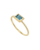 Covet Blue Topaz Stackable Ring, Size 7