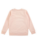 Maya Crochet Crewneck Pullover Sweatshirt, Pink, Size 4-14