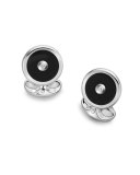 Black Onyx & Diamond Cuff Links