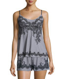 Antique Lace-Print Camisole, Stormy