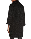 Playful Persian Faux-Fur Coat, Plus Size