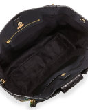 Sedgwick Medium Python Zip Tote Bag, Black