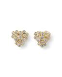 Glamazon Stardust 18K Diamond Bezel Cluster Earrings