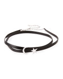 Ivy Moonstar Leather Choker Necklace