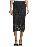 Maura Lace Skirt, Black