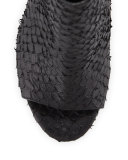 Sierra-3 Python-Print Peep-Toe Bootie