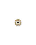 Enamel Evil Eye Diamond Disc Single Stud Earring