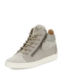 Breck Suede Side-Zip Sneaker, Sloane