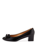 My Muse Patent Bow Pump, Nero