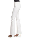 Janice Flare-Leg Jeans, White 