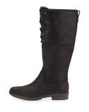 Elsa Weather-Resistant Knee Boot, Black