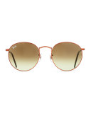 Gradient Round Metal Sunglasses