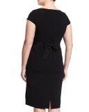 Dadaista Cherry Blossom Sheath Dress, Plus Size