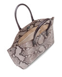 Ai Small Python/Calf Leather Messenger Bag, White/Multi
