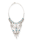 Malin Crystal Statement Necklace, Turquoise