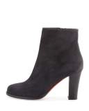 Top 70 Suede Red Sole Ankle Boot, Charcoal Gray