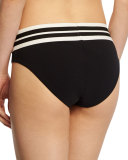 Parallel Hipster Swim Bottom, Black