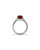 Petite Wheaton Ring with Garnet and Diamonds
