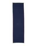 Cashmere Golden Garza Scarf, Blue 